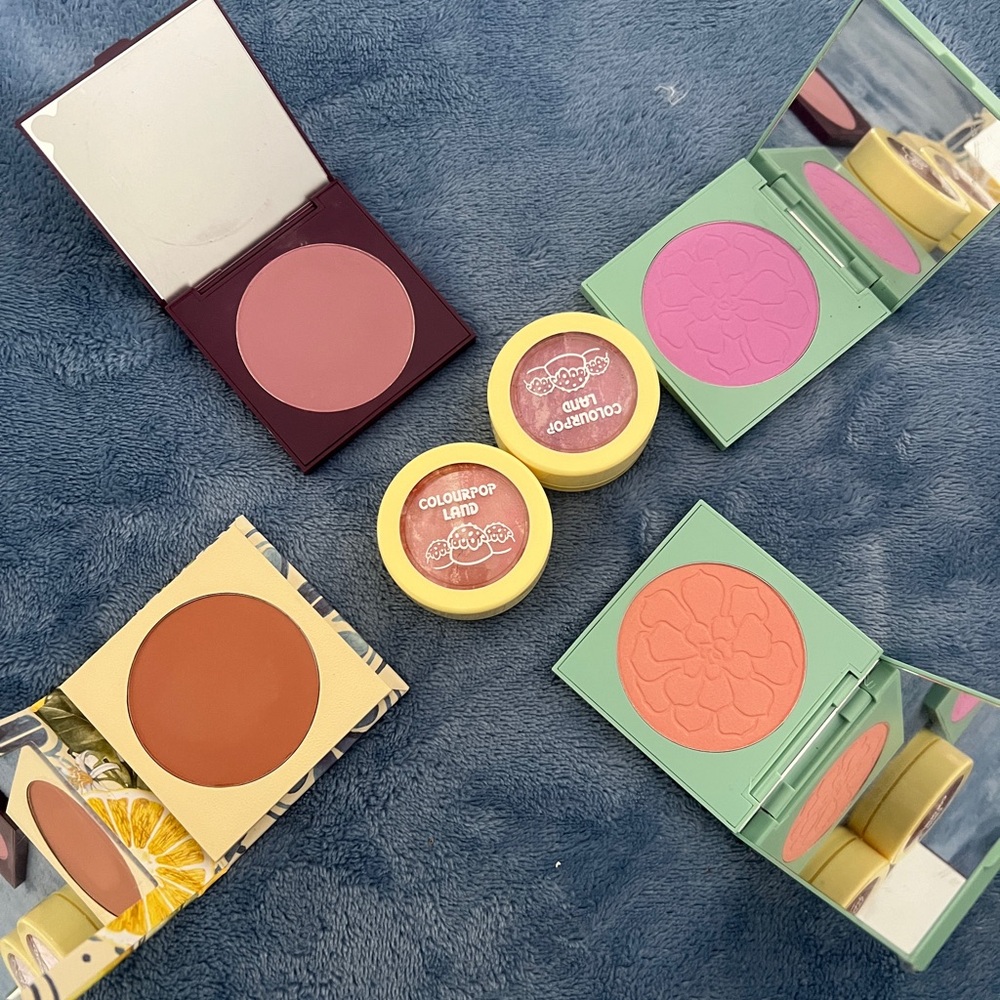 ColourPop Blush Set - Soft Pink, Vibrant Orange, Warm Brown